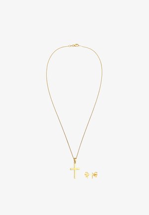 Elli RELIGION CROSS - Oorbellen - gold-coloured