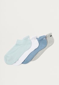 WOMEN CUSHIONED SNEAKER 4 PACK - Calze - blue/white/grey
