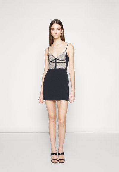 David Koma Vestido de cocktail / Vestido de festa - black/silver