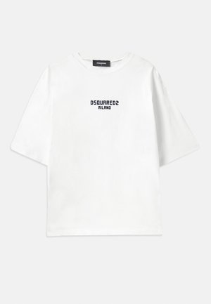 Dsquared2 T-shirts med print - white/dark navy