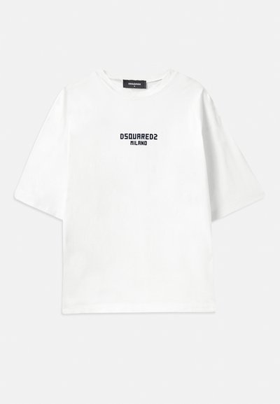 Dsquared2 LOOSE FIT TEE - Trükipildiga T-särk - white/dark navy
