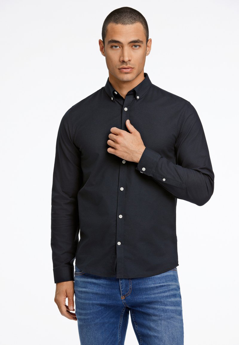 Lindbergh OXFORD SUPERFLEX - Overhemd - black