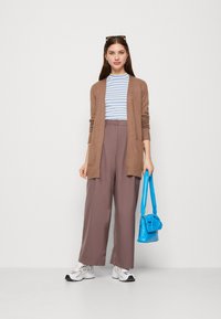 VILA VIRIL OPEN CARDIGAN - Vest - walnut