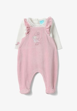 OVS, SET WITH MINNIE EMBROIDERY - Kruippakje - white pink