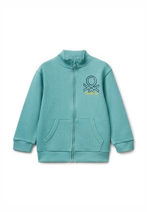 WITH LOGO - Sweatjacke - green