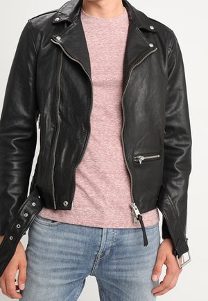 AllSaints Giacca di pelle - black