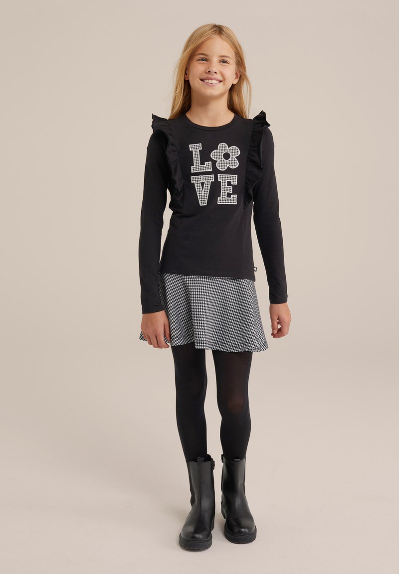 WE Fashion Top s dlouhým rukávem - black