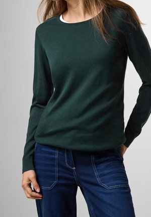 Strickpullover - dark green