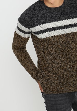 Striktrøje - brown