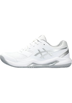 GEL-DEDICATE 8 CLAY - Zapatillas de tenis para tierra batida - white pure silver