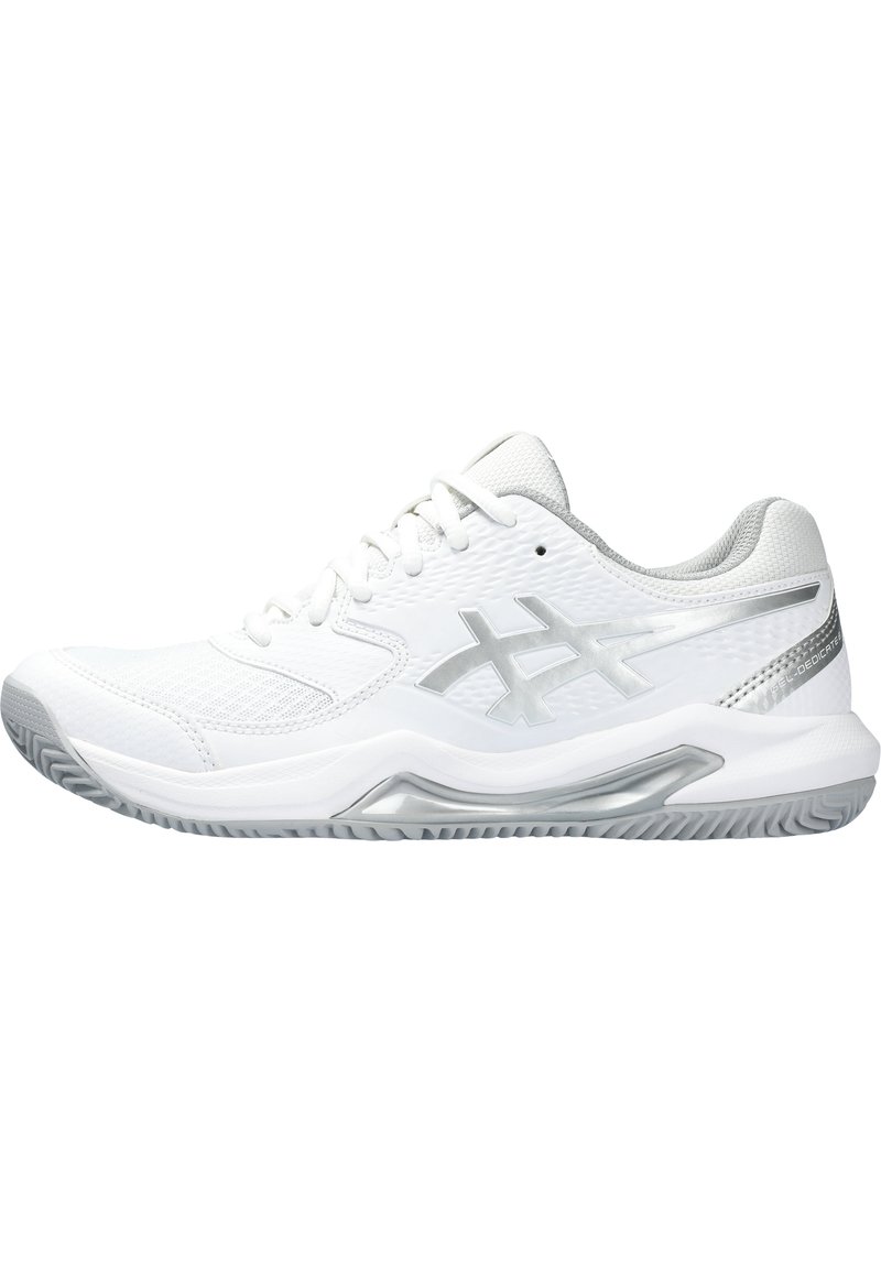 ASICS - GEL-DEDICATE 8 CLAY - da tennis per terra battuta - white pure silver, Ingrandire