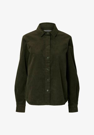 Selected, SHIRT REGULAR FIT CORDUROY - Blusa - deep depths