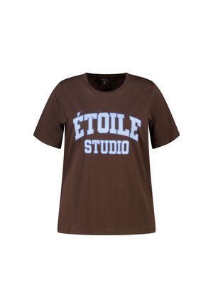 MS Mode, MS MODE T-SHIRT NOT TRANSLATED - T-shirt print - dark brown