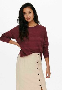 ONLY ONLCAVIAR - Jumper - merlot