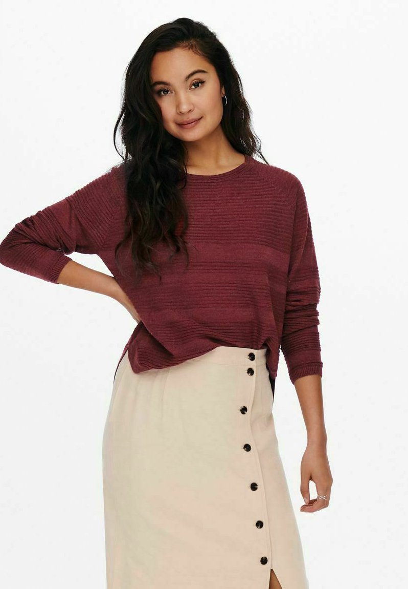 ONLY ONLCAVIAR - Jumper - merlot