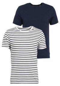 Levi's® SLIM FIT 2 PACK  - Camiseta básica - dark blue