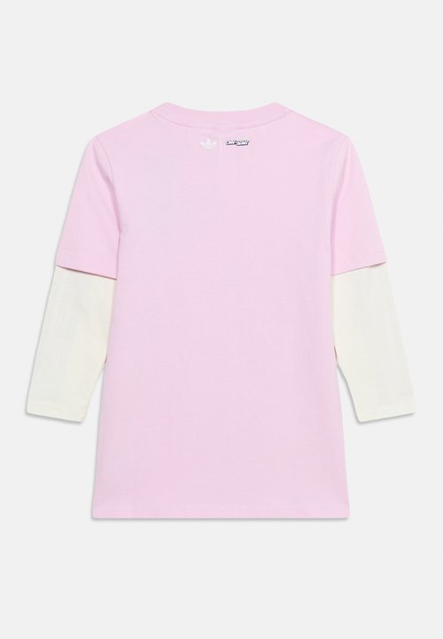 adidas TEE DRESS KIDS - Jersey dress - orchid fusion/off-white — photo 5