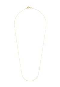 Goldplattierte Kettenhalskette mit einem zarten, schlanken Design. Verfügt über kleine Glieder und einen Karabinerhakenverschluss für sicheren Halt.