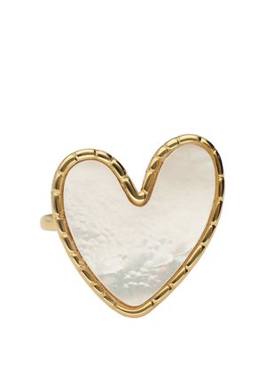 STATEMENT WITH MOTHER-OF-PEARL HEART - Anello - goudkleurig