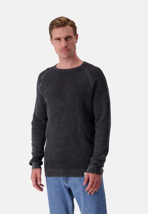 Colours & Sons ROUNDNECK WASHED - Strickpullover - grau