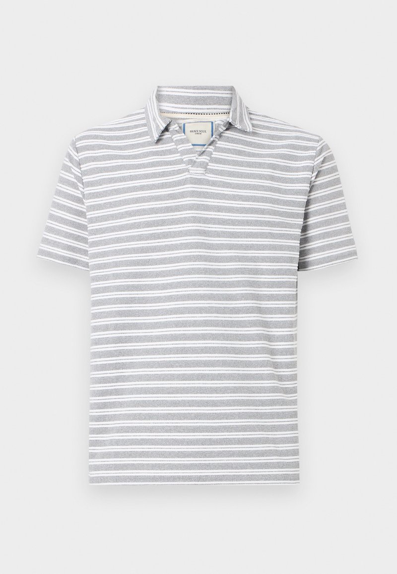 Brave Soul Poloshirt lichtgrijs