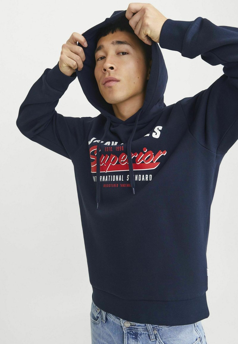 Sweat à Capuche JACK & JONES – Homme, Taille S, Bleu – Bon état