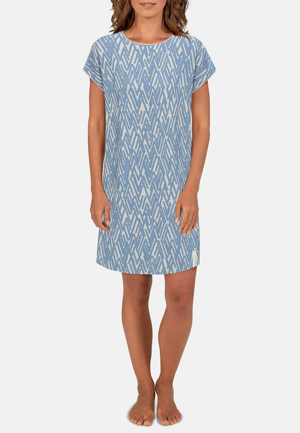 Nachthemd - blau mittel allover