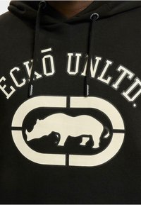 ecko unltd. Mikina s kapucí - black offwhite