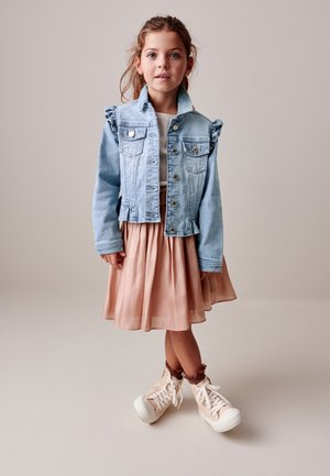 Next, FRILL SHOULDER REGULAR FIT - Cowboyjakker - mid blue