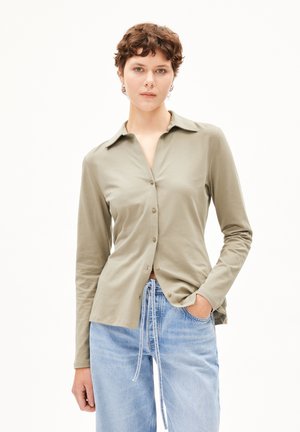 ARMEDANGELS NALAANNIA - Button-down blouse - shiitake