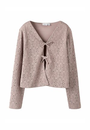 OBERTEIL MIT LANGEN ÄRMELN REGULAR FIT - Cardigan - quail