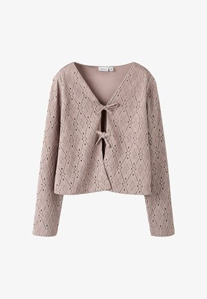 OBERTEIL MIT LANGEN ÄRMELN REGULAR FIT - Vesta na kopčanje - quail