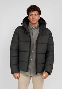 RESPECT QUILTED WITH ZIP POCKETS - Hættetrøje - khaki