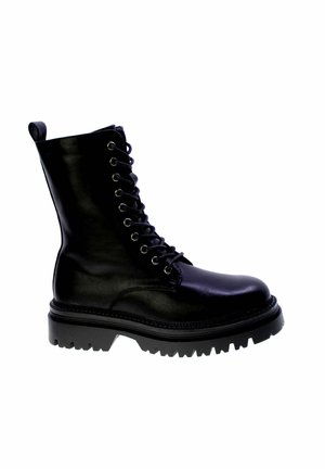 Stivaletti con plateau - black