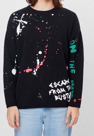 Strickpullover - black