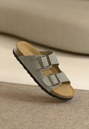 LEATHER UNISEX - Μιουλ - grey