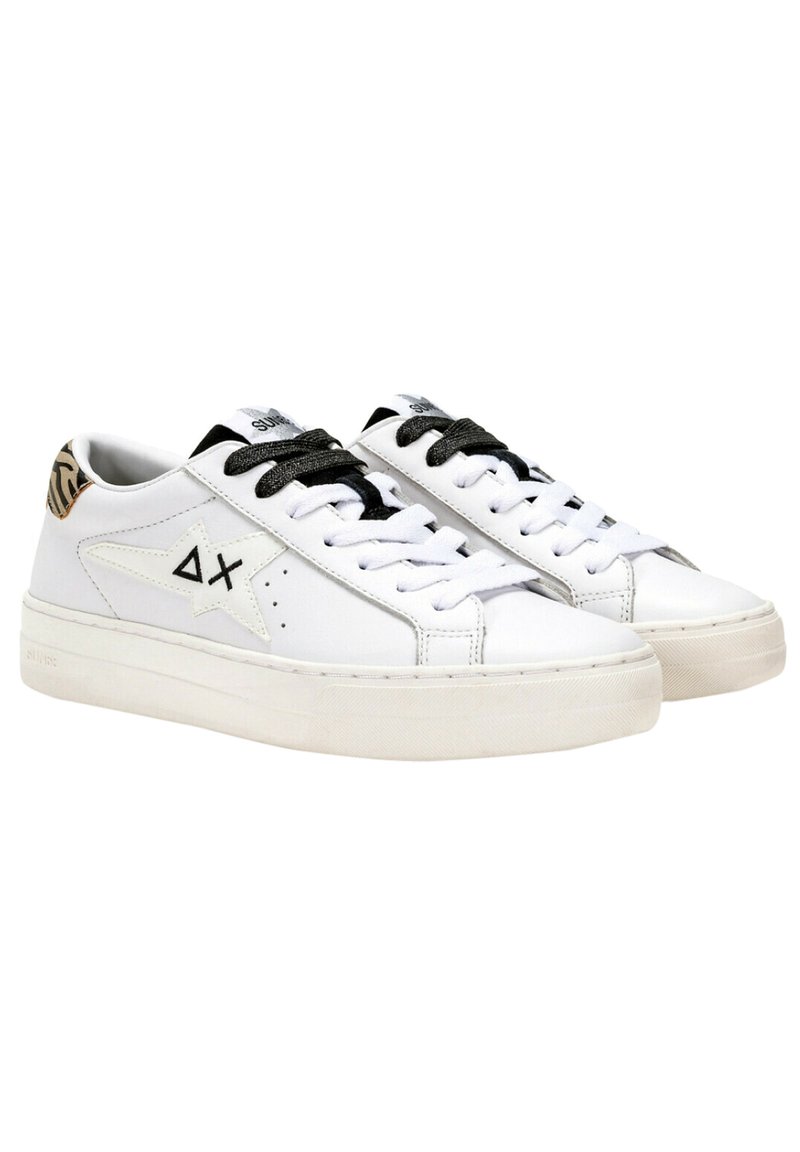 Sneaker California Sun in pelle e suede bianco