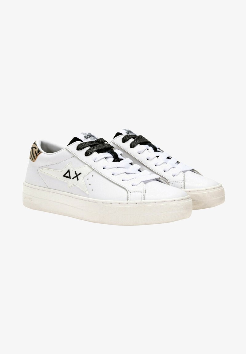 Sneaker California Sun in pelle e suede bianco Sneaker California Sun in pelle e suede bianco