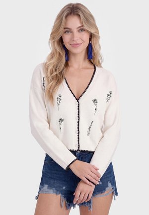 IZIA, IZIA CARDIGAN - Cardigan - offwhite