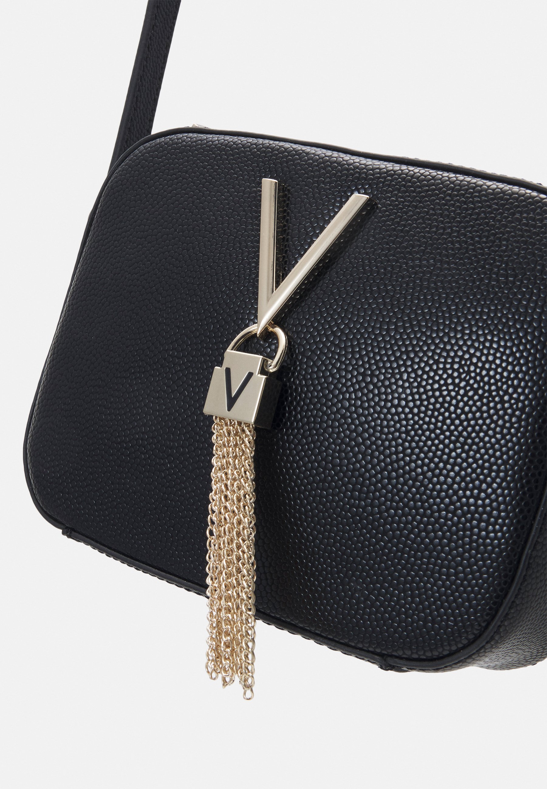 Valentino Bags DIVINA - Cross body bag - nero/gold-coloured/black