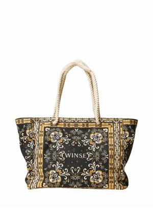 Borsa Shopper Grande In Corda Beige Con Cerniera, 46x15x29 Cm, A Mano O Tracolla, Per Spiaggia E Viaggio