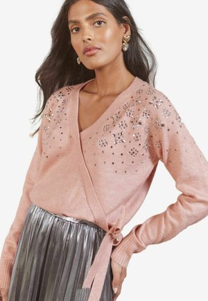 Love & Roses REGULAR FIT - EMBELLISHED WRAP  - Neule - pink