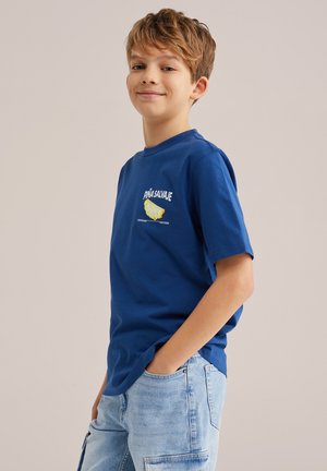 WE Fashion Trükipildiga T-särk - dark blue