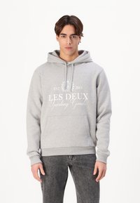 Les Deux - CREST HOODIE - Hoodie - light grey Thumbnail Image 1