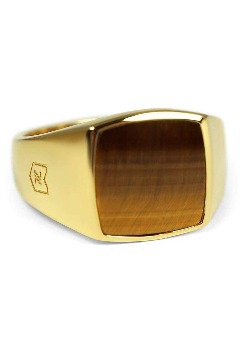 Herren Halsketten | Sprezzi Fashion HERREN GOLD SIEGELRING 925 TIGERAUGE STEIN ECKIG Ring gold/goldfarben - VY30172 Herren Halsketten | Sprezzi Fashion HERREN GOLD SIEGELRING 925 TIGERAUGE STEIN ECKIG Ring gold/goldfarben - VY30172