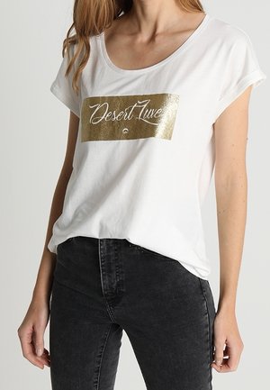 Cream Triko s potiskem - off-white