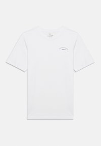 Λευκό βαμβακερό μπλουζάκι με κοντά μανίκια και στρογγυλή λαιμόκοψη. Διαθέτει μικρό μπλε λογότυπο "JACK & JONES ARCHIVE" στο μπροστινό μέρος.