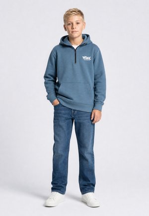 Petrol Industries, QUARTER-ZIP HOODIE MILLPARK - Hoodie - storm blue