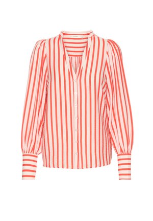 TILLOIW  - Button-down blouse - whisperwhite tomato stripe