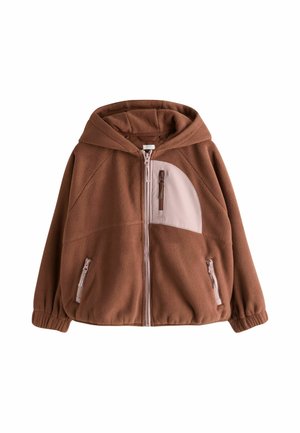 Next, Fleece jacket - chocolate brown